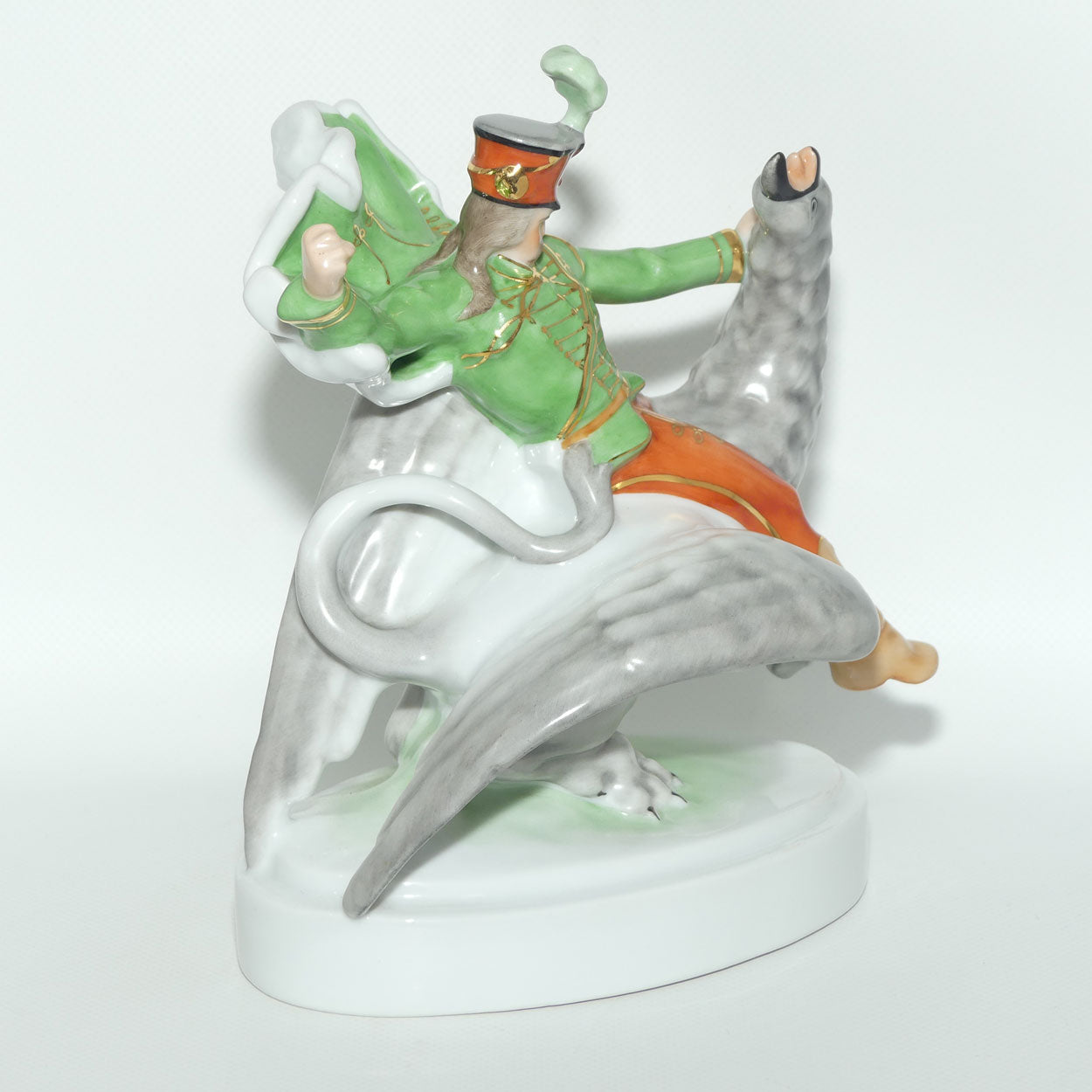 Herend Hungary figure 5498 | Hussar fights the Griffin