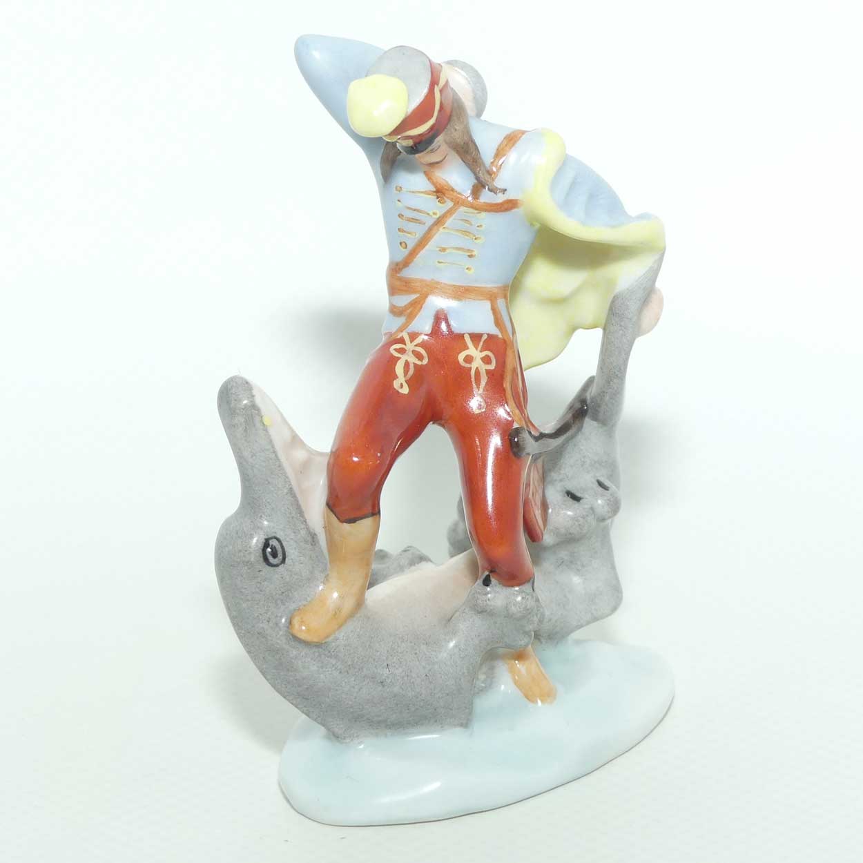 Herend Hungary figure 5538 | Hussar and Sea Serpent