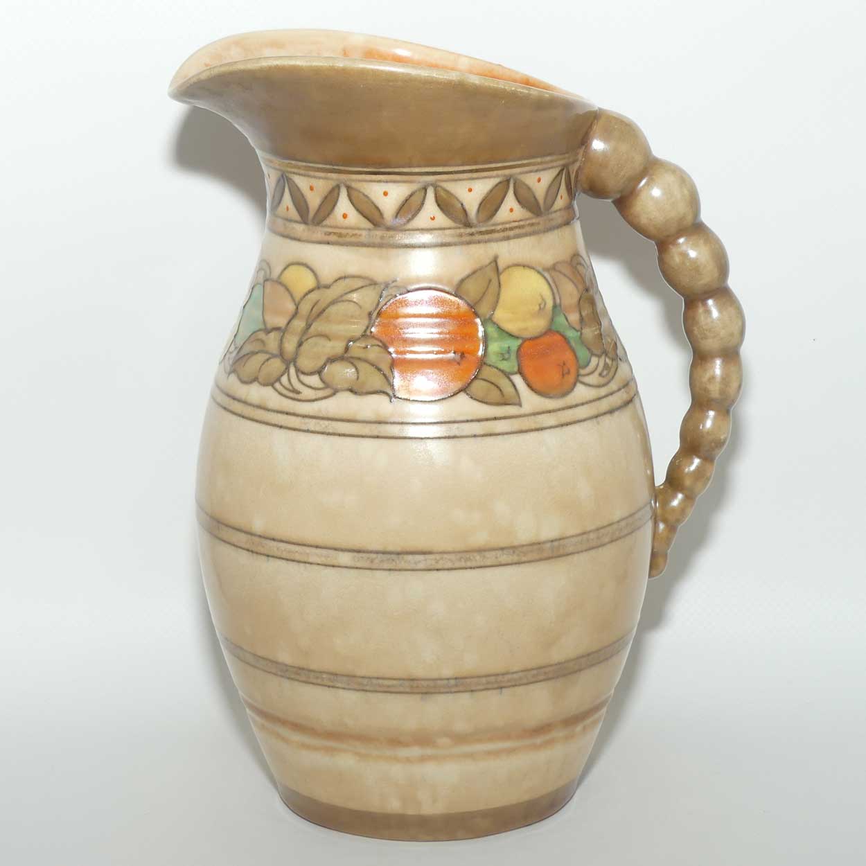 Crown Ducal Charlotte Rhead Citrus pattern jug | Pattern 5802 | Shape 243