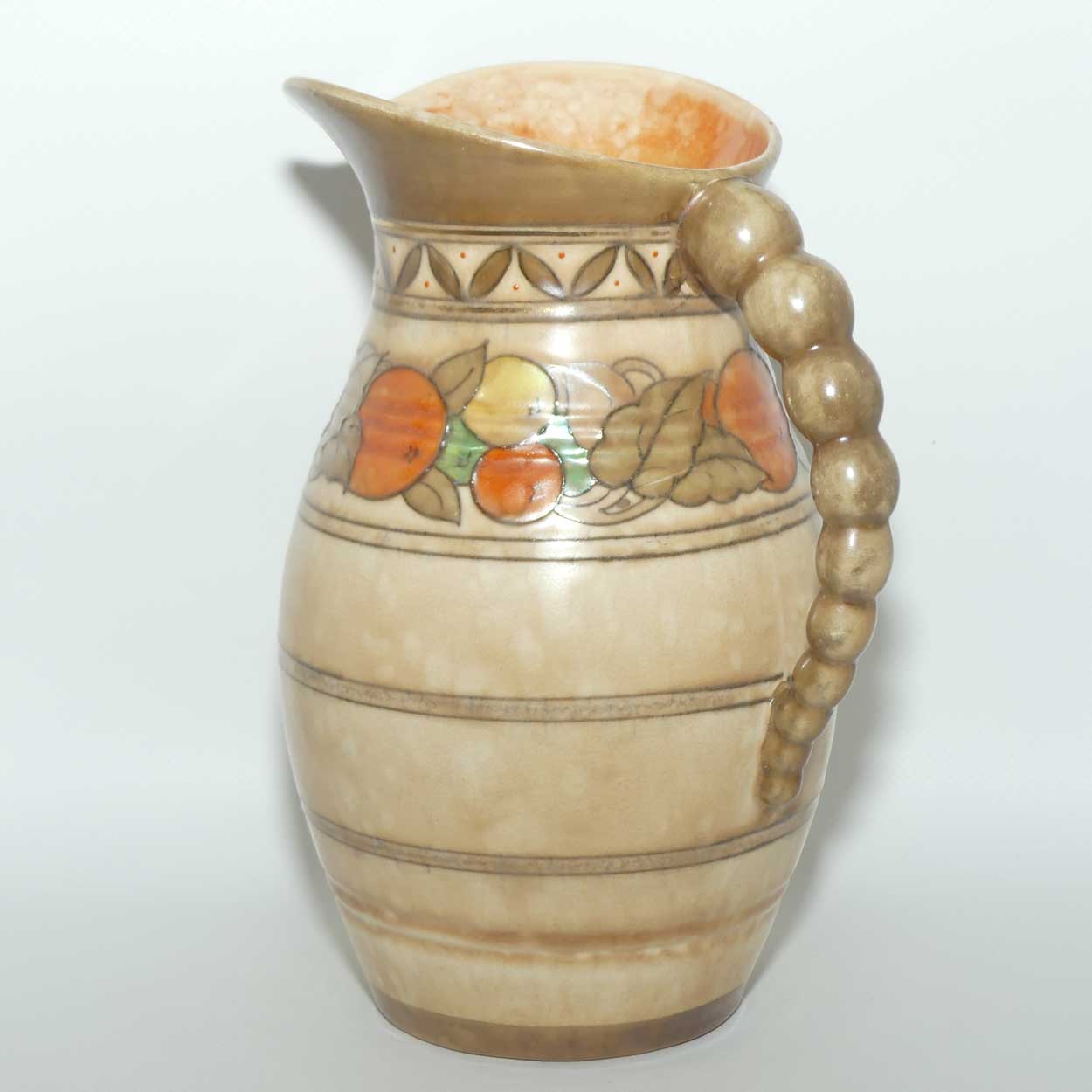 Crown Ducal Charlotte Rhead Citrus pattern jug | Pattern 5802 | Shape 243