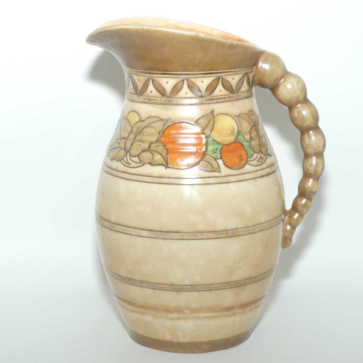 Crown Ducal Charlotte Rhead Citrus pattern jug | Pattern 5802 | Shape 243