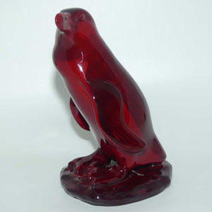 #585 Royal Doulton Flambe Peruvian Penguin on Rock | Medium