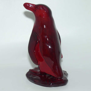 #585 Royal Doulton Flambe Peruvian Penguin on Rock | Medium