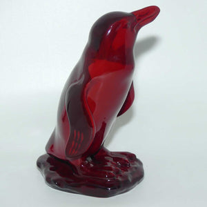 #585 Royal Doulton Flambe Peruvian Penguin on Rock | Medium