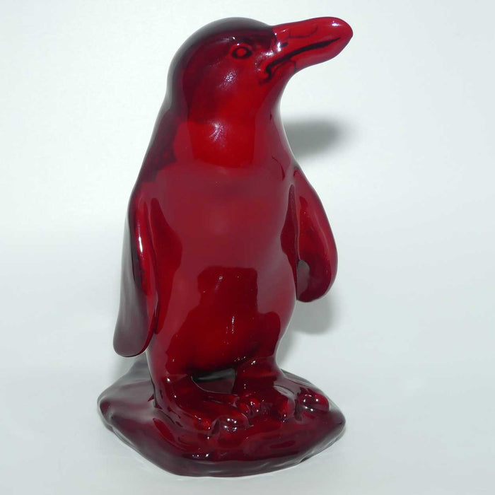 #585 Royal Doulton Flambe Peruvian Penguin on Rock | Medium | signed Noke