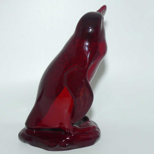 #585 Royal Doulton Flambe Peruvian Penguin on Rock | Medium | signed Noke