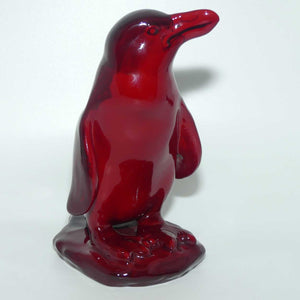 #585 Royal Doulton Flambe Peruvian Penguin on Rock | Medium | signed Noke