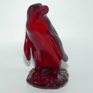 #585 Royal Doulton Flambe Peruvian Penguin on Rock | Medium | signed Noke