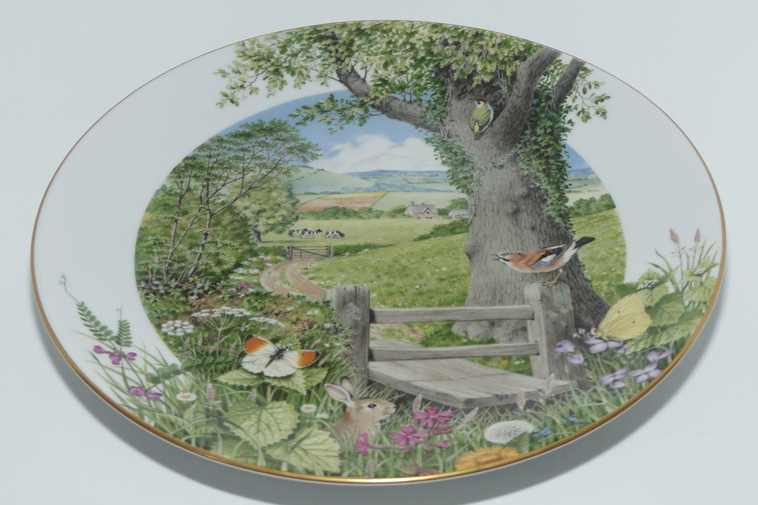 Royal Worcester for Franklin Porcelain | Peter Barnett | A Country Path in May