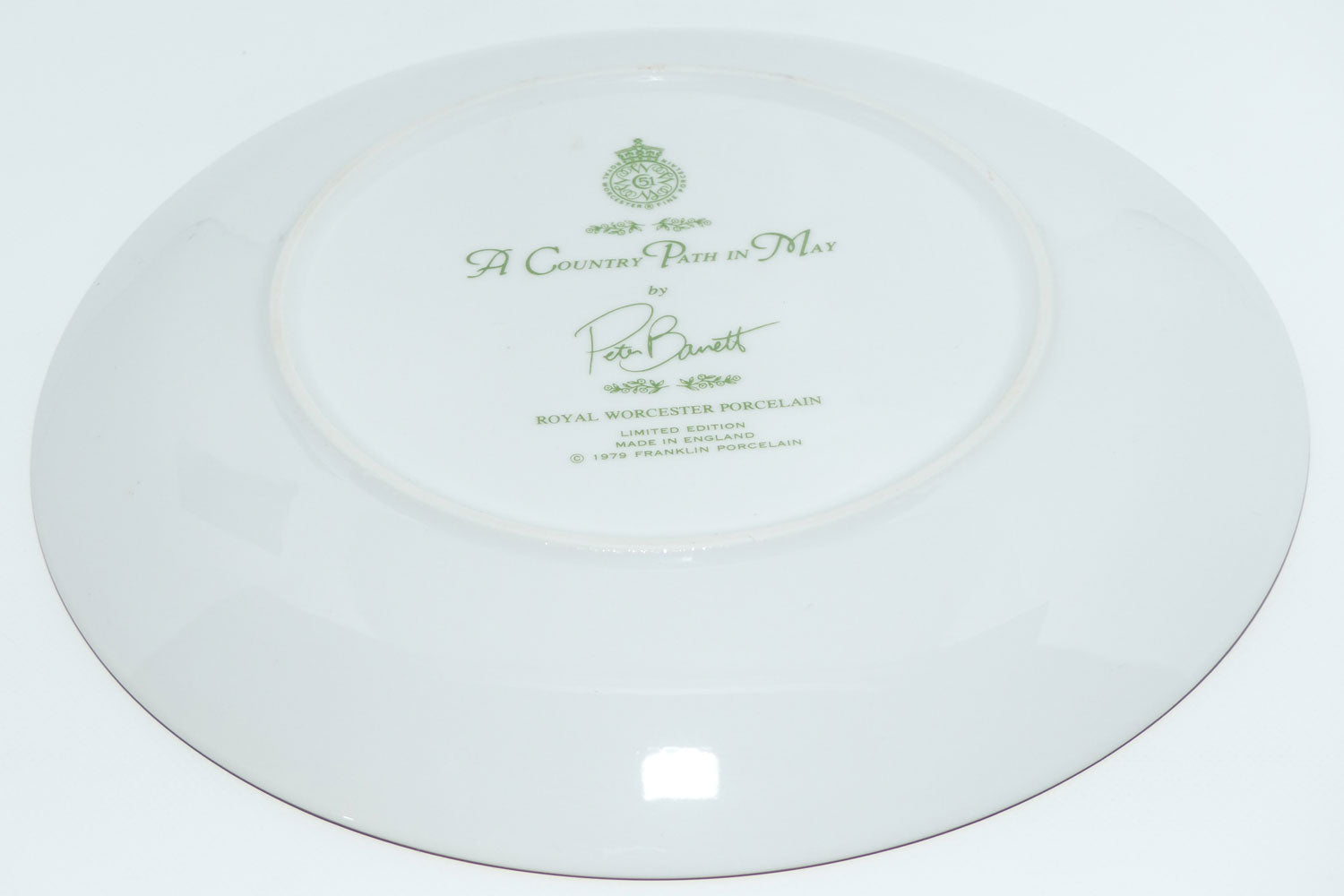 Royal Worcester for Franklin Porcelain | Peter Barnett | A Country Path in May