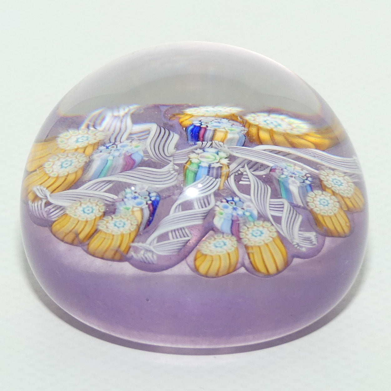 John Deacons Scotland Complex 5 Spoke miniature paperweight | Lilac
