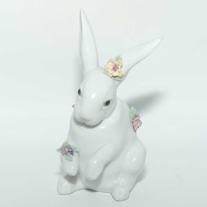 Lladro figure Sitting Bunny with Flowers #6100