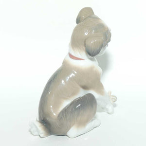 Lladro figure New Friend | Dog with Snail on Paw #6211