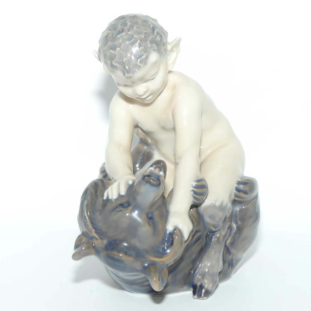 Royal Copenhagen figure 648 | Fawn wrestling a Bear