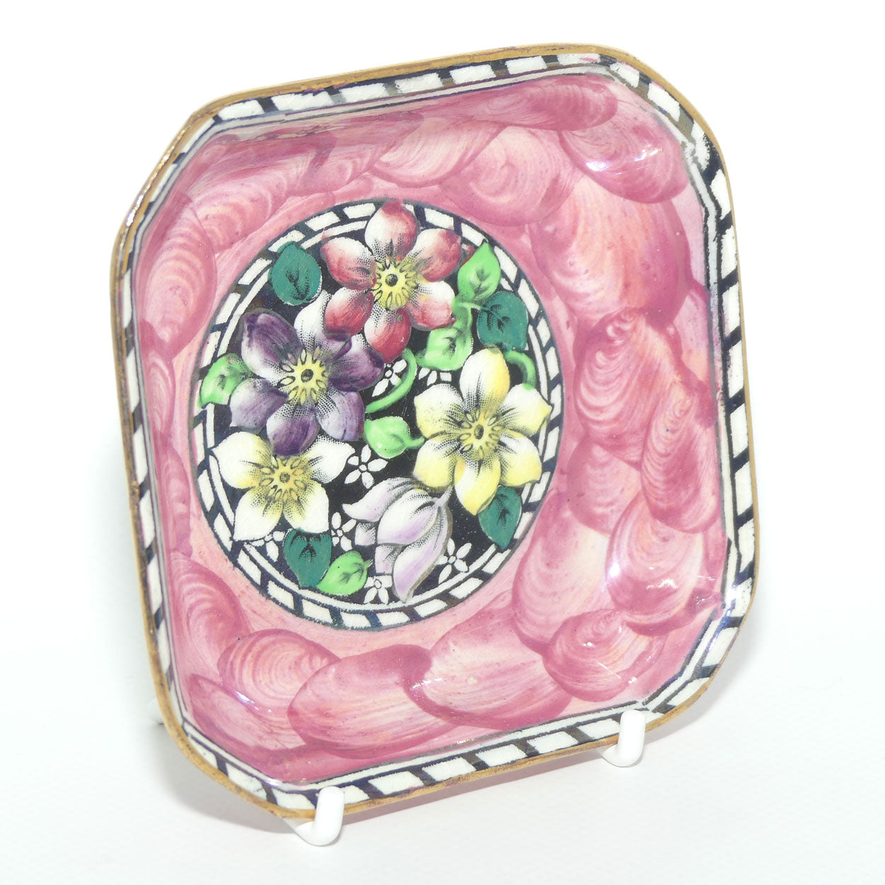 Maling Clematis Rose square dish | 6501