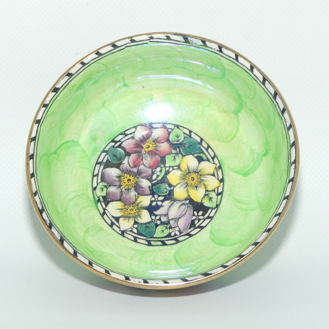 Maling Clematis Victoria Green small bowl | 6500