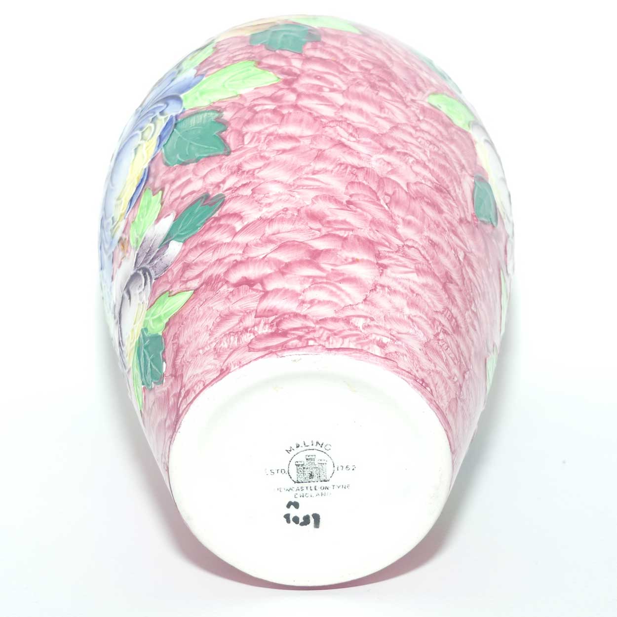 Maling vase | Peona on rose ground | Pattern 6506