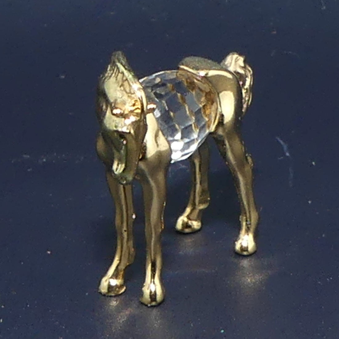 Lencia Austria | Star Collection crystal figure | 66.076 Horse Head Down | boxed