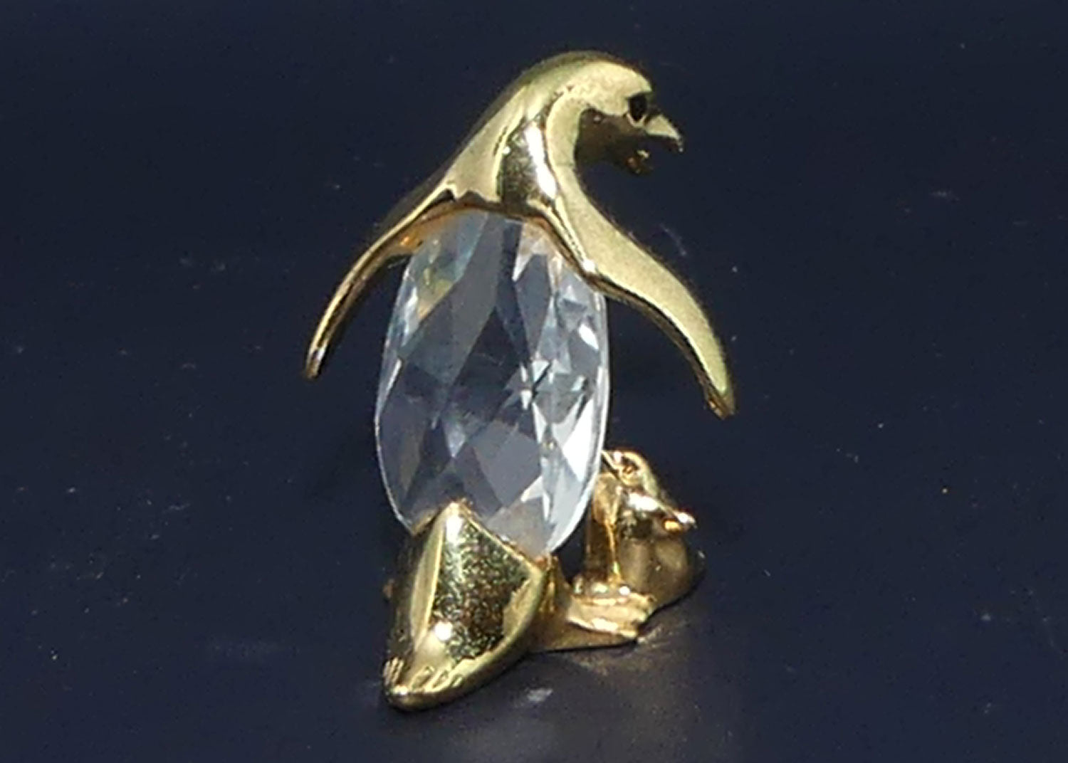 Lencia Austria | Star Collection crystal figure | 66.078 Mother Penguin and Chick | boxed