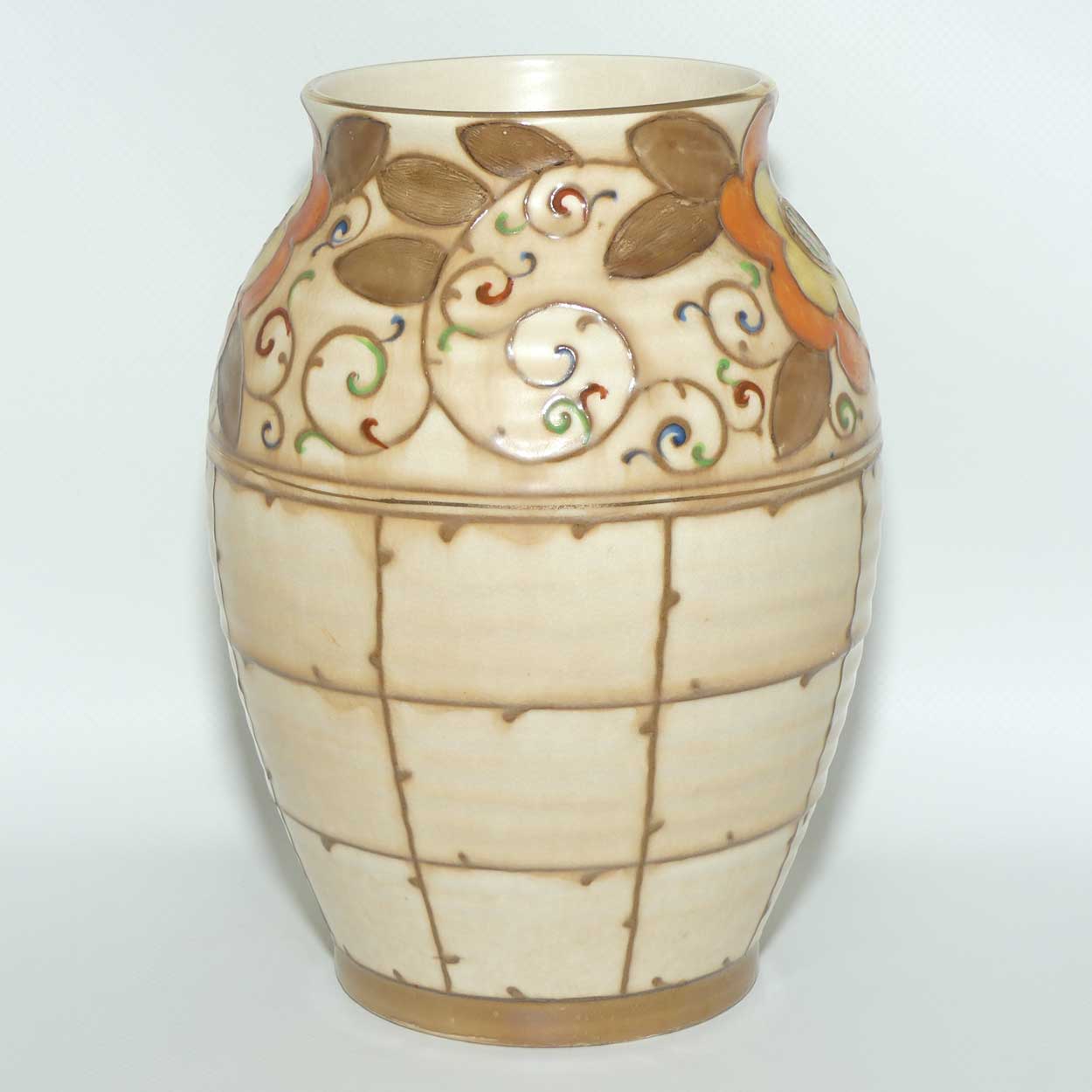Bursley Ware Charlotte Rhead Trellis vase | Shape 672