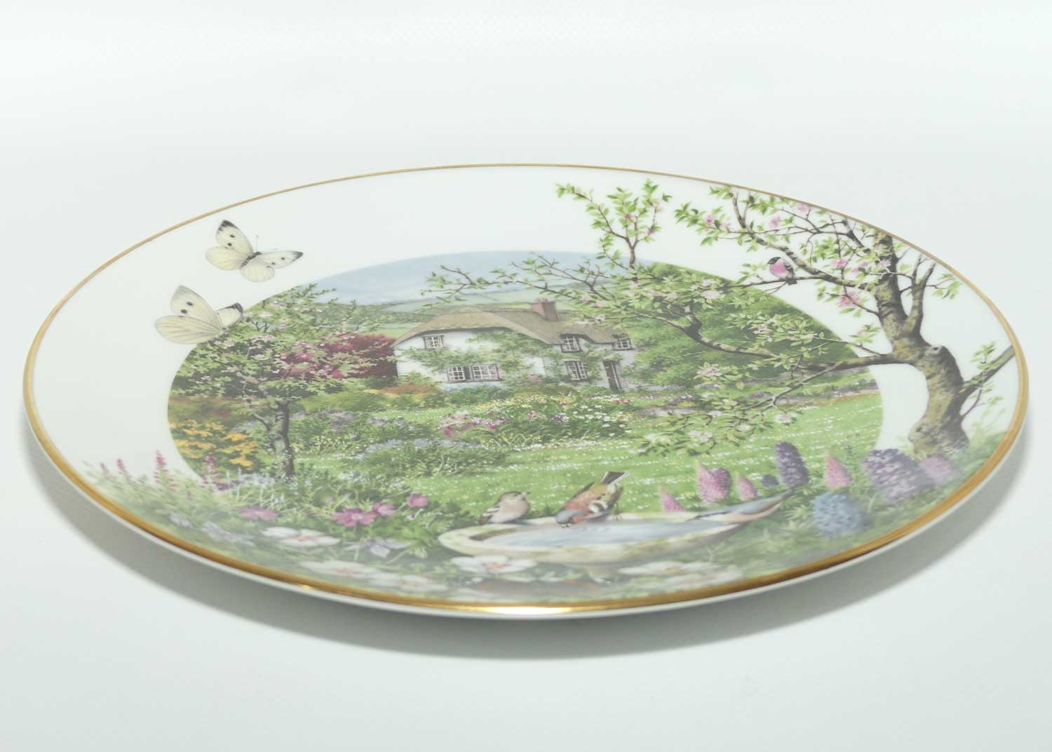Royal Worcester for Franklin Porcelain | Peter Barnett | Months series | plate #6 | June in a Country Garden