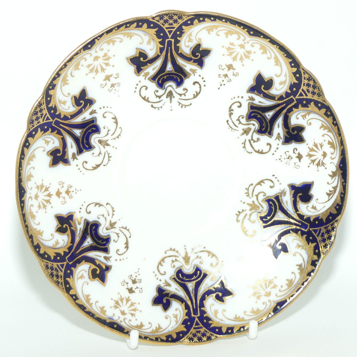 Shelley Gainsborough shape Navy Blue and Gold pattern trio | 7084