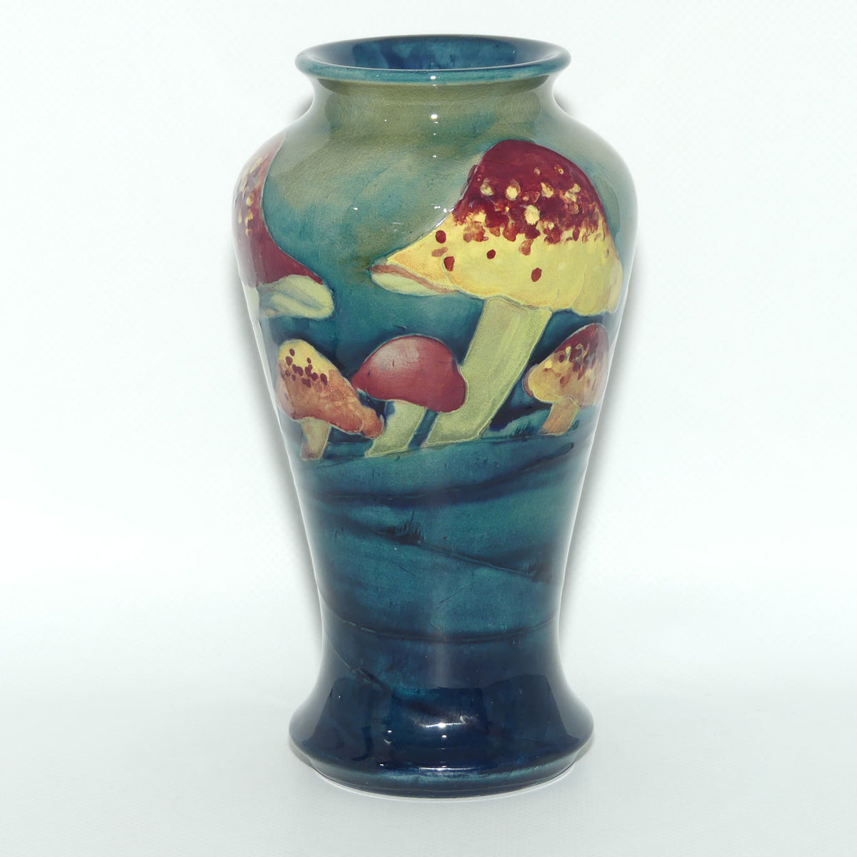 William Moorcroft Claremont vase | Shape 72 | 10 Mushrooms
