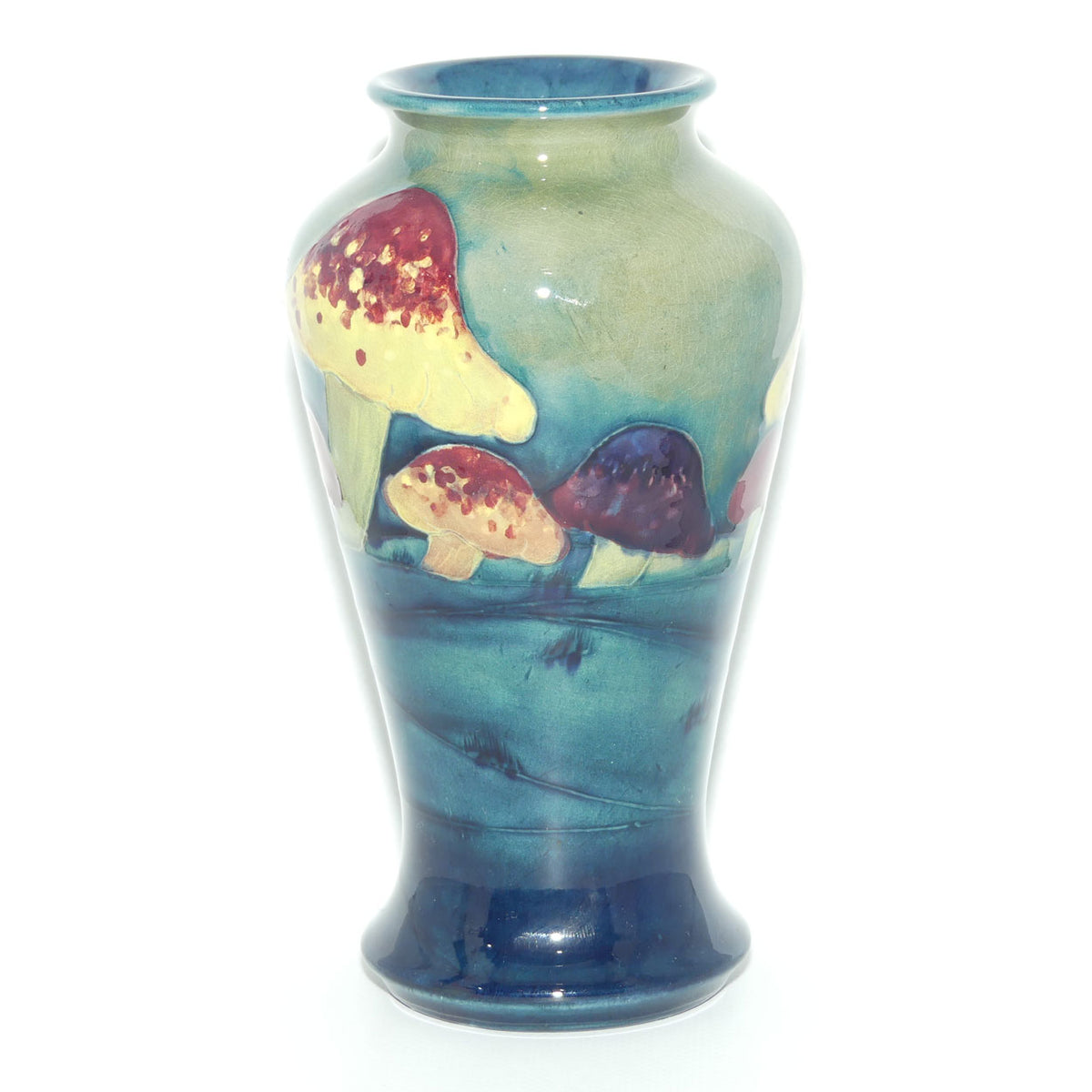 William Moorcroft Claremont vase | Shape 72 | 10 Mushrooms