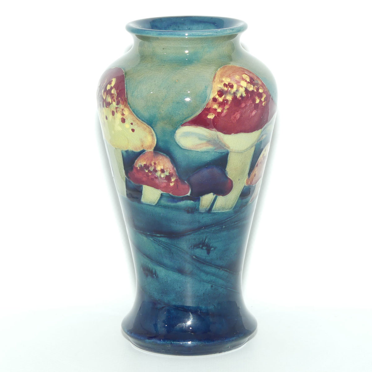 William Moorcroft Claremont vase | Shape 72 | 10 Mushrooms