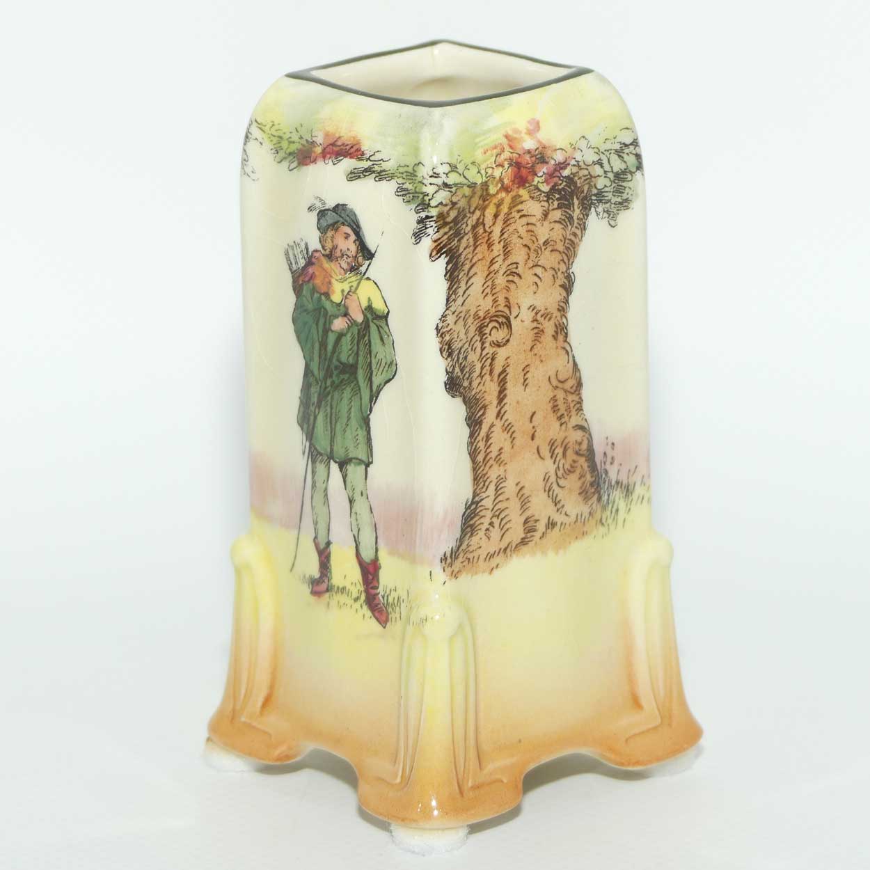 Royal Doulton Under the Greenwood Tree | Robin Hood vase | Shape 7349 | Robin Hood D6094