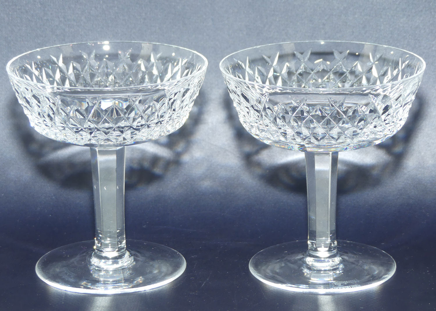 Waterford Crystal Alana pattern set of 6 Champagne Saucers | 75ml