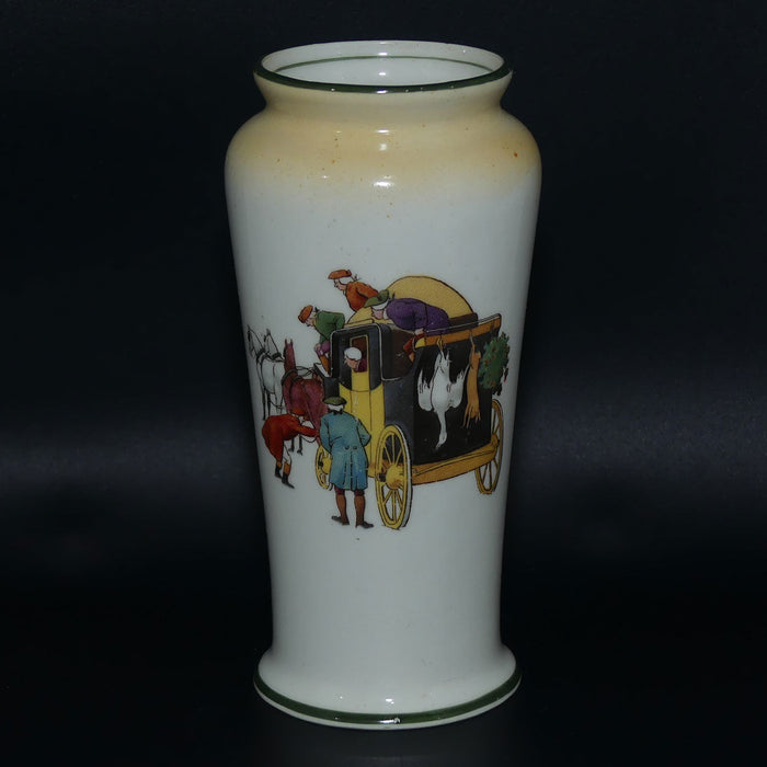 Royal Doulton Coaching Days | White Ground vase | Shape 767 #1 | E3804