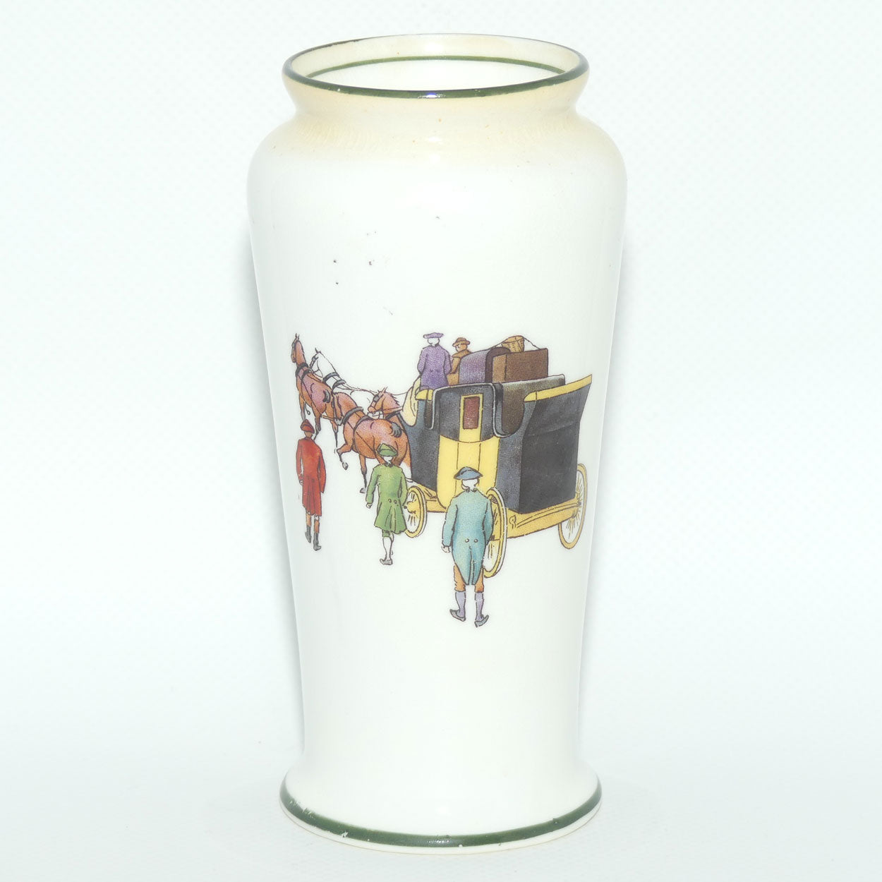 Royal Doulton Coaching Days | White Ground vase | Shape 767 #2 | E3804
