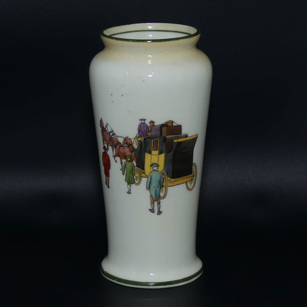 Royal Doulton Coaching Days | White Ground vase | Shape 767 #2 | E3804