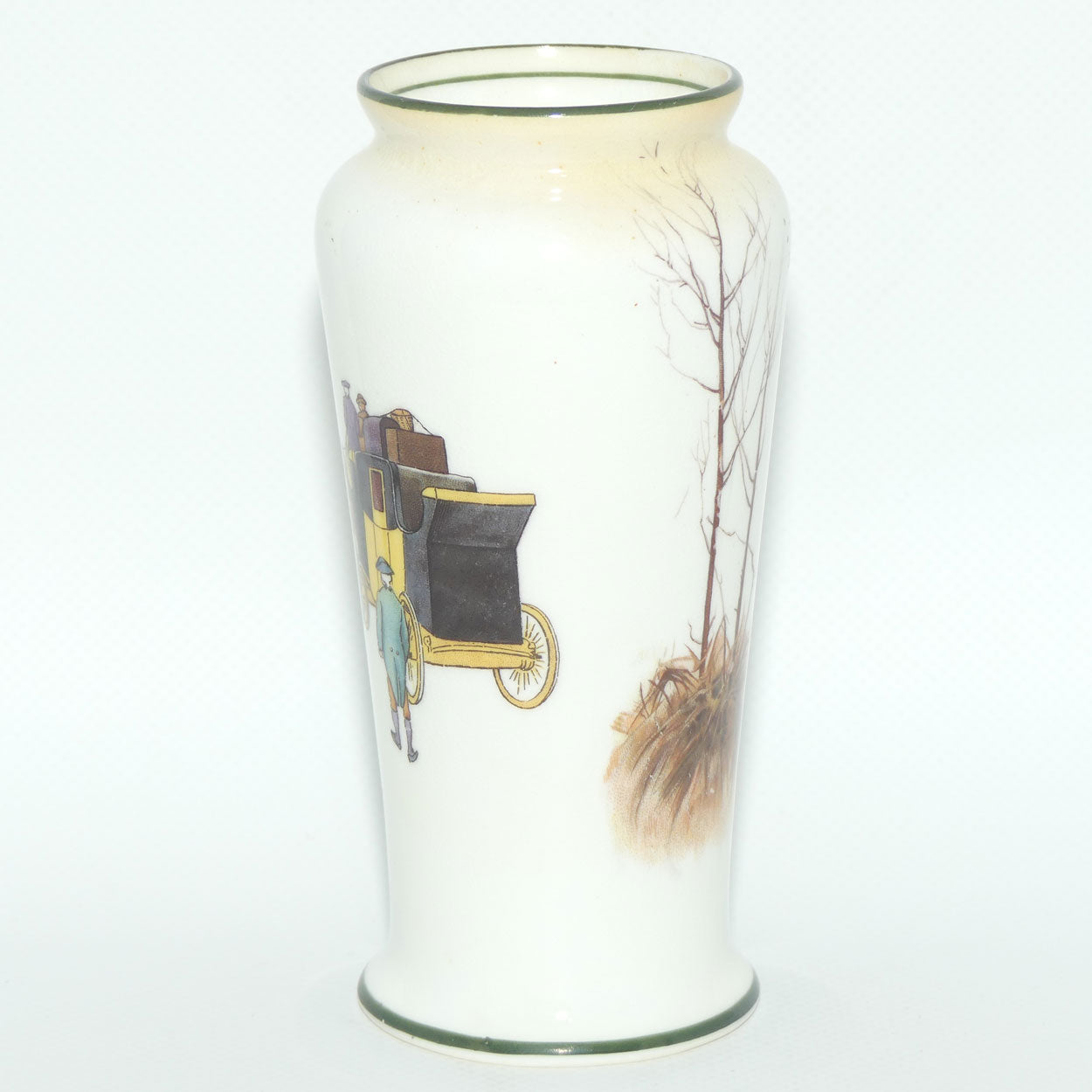 Royal Doulton Coaching Days | White Ground vase | Shape 767 #2 | E3804