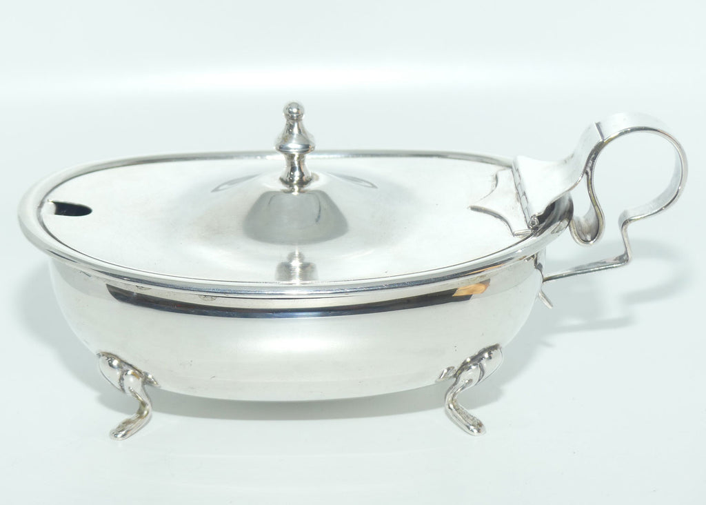 Italian Silver | 800 | Traditional cubed sugar bowl on 4 feet | 256 grams