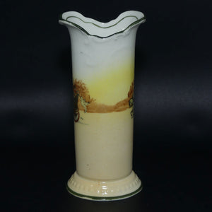 Royal Doulton Coaching Days | White Ground miniature flared rim vase E3804