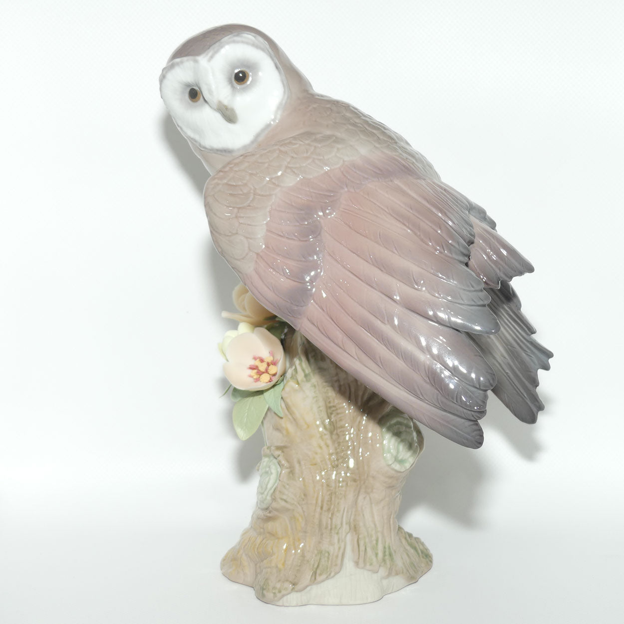 Lladro figure Owl | Floral Encrusted Branch | #8157 | boxed