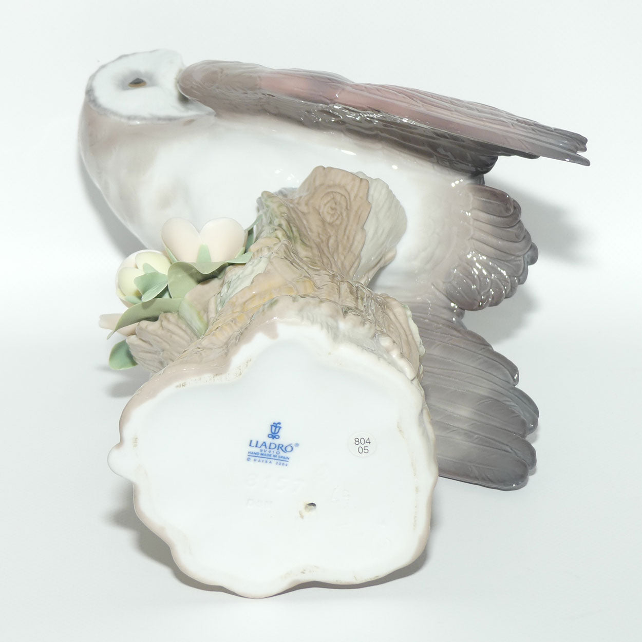 Lladro figure Owl | Floral Encrusted Branch | #8157 | boxed