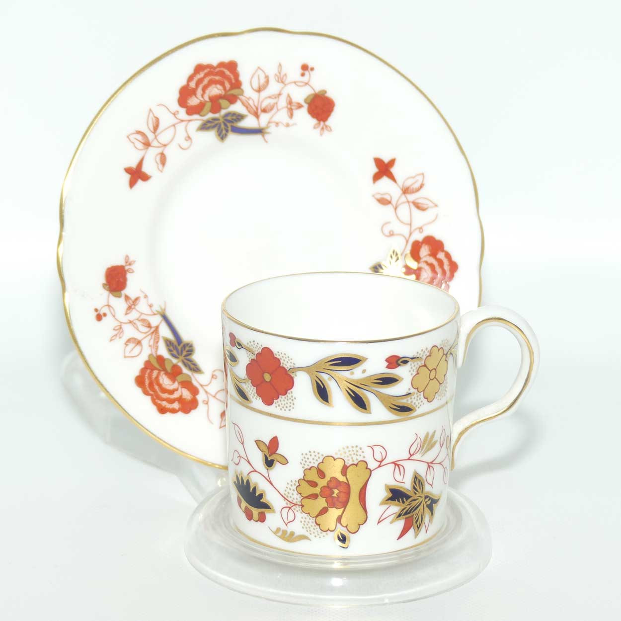 Royal Crown Derby mixed pattern coffee duo | 2nd