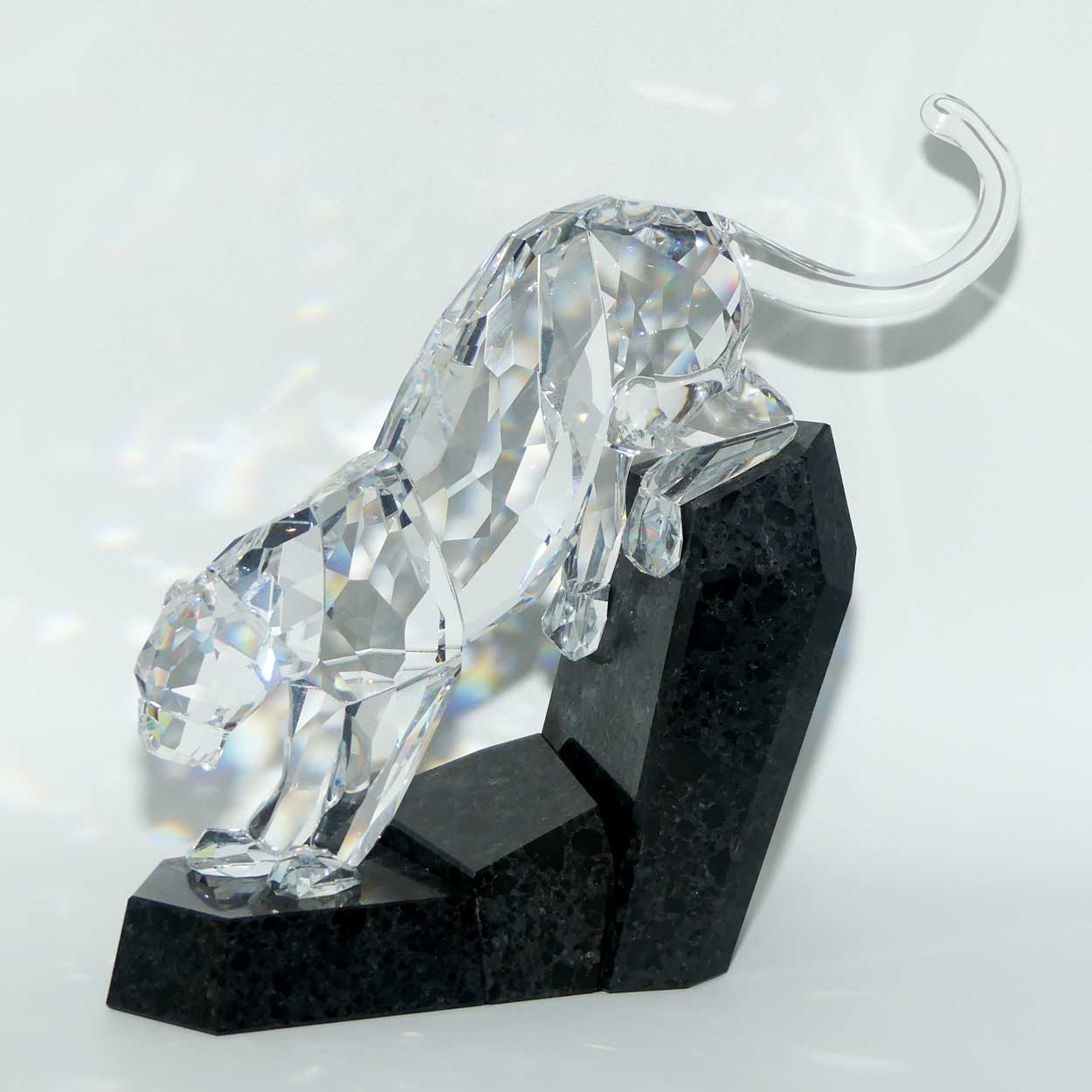 Swarovski Crystal #874337 | Soulmates | Panther on Granite | no box