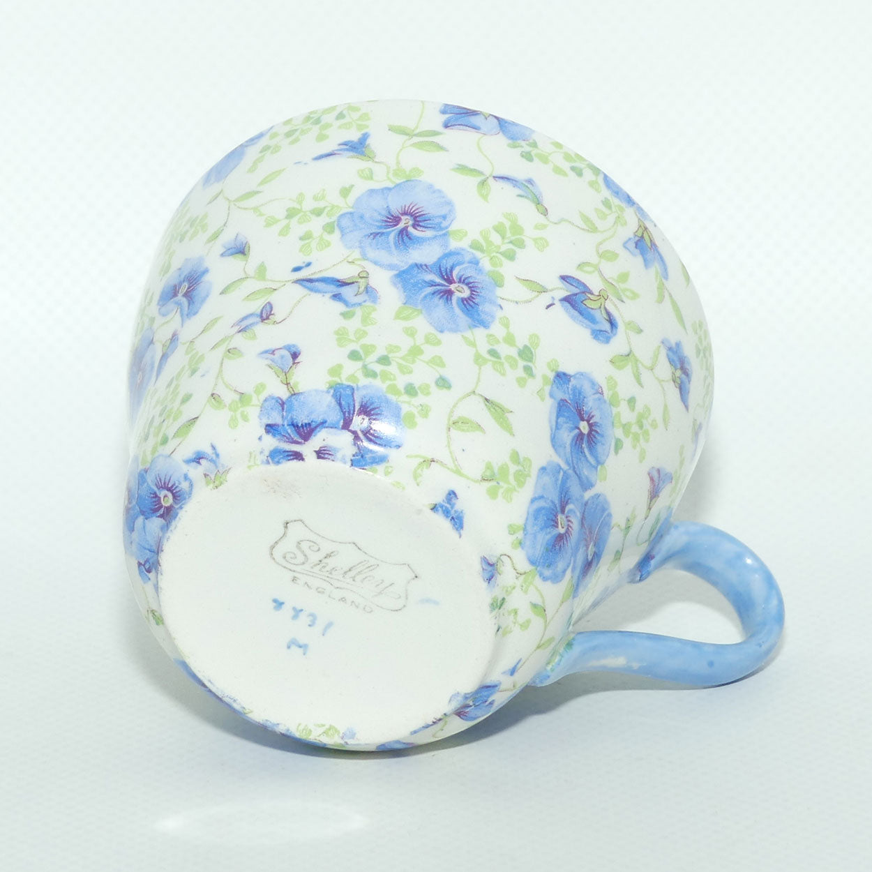 Shelley Essex shape Blue Pansy Chintz trio | Pattern 8831M