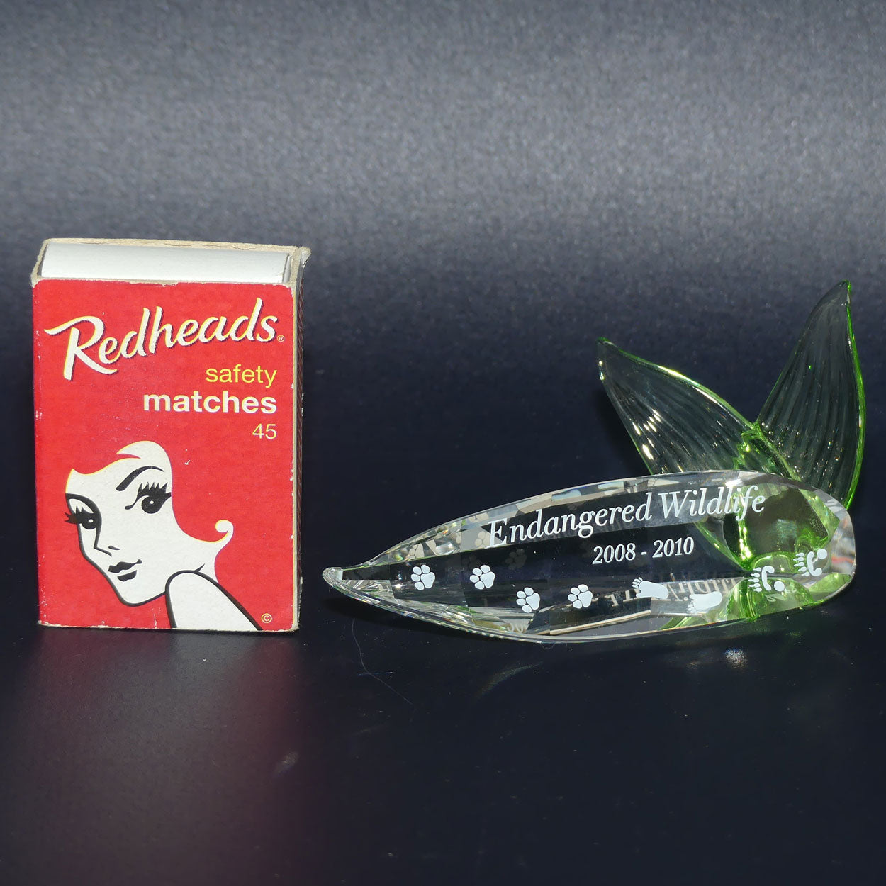 Swarovski Crystal #906929 | 2008 - 2010 SCS Endangered Wildlife display plaque | boxed