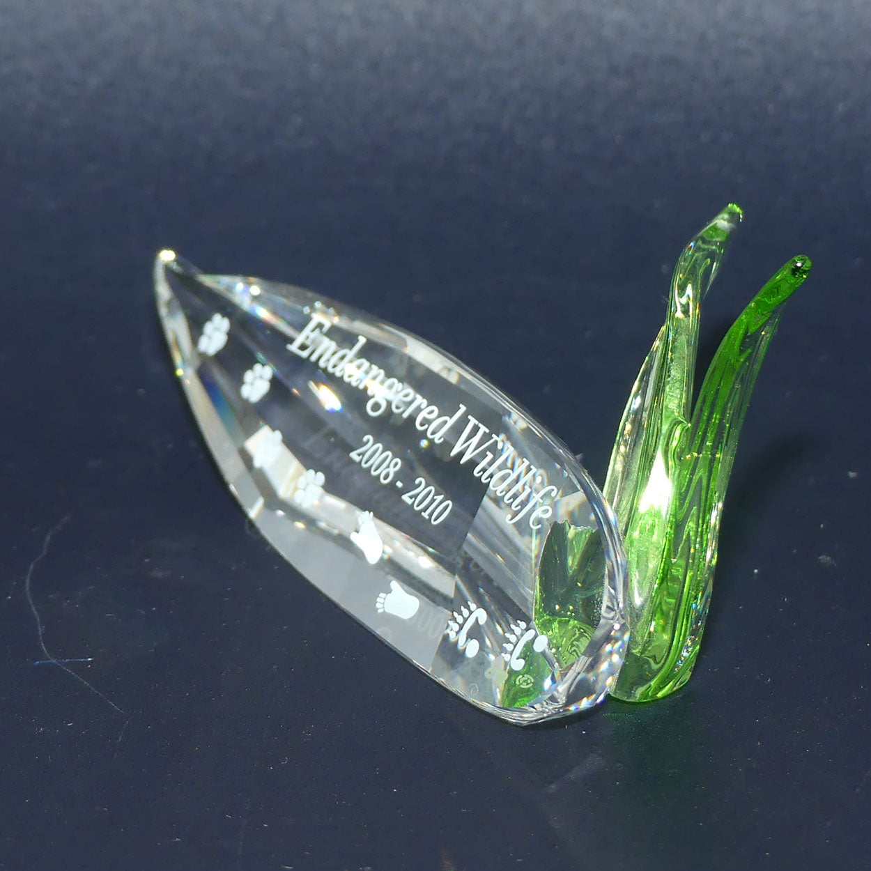 Swarovski Crystal #906929 | 2008 - 2010 SCS Endangered Wildlife display plaque | boxed