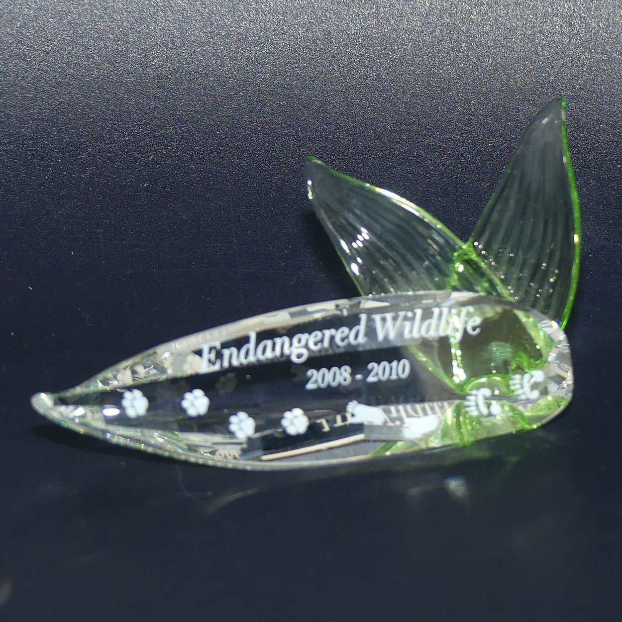 Swarovski Crystal #906929 | 2008 - 2010 SCS Endangered Wildlife display plaque | boxed