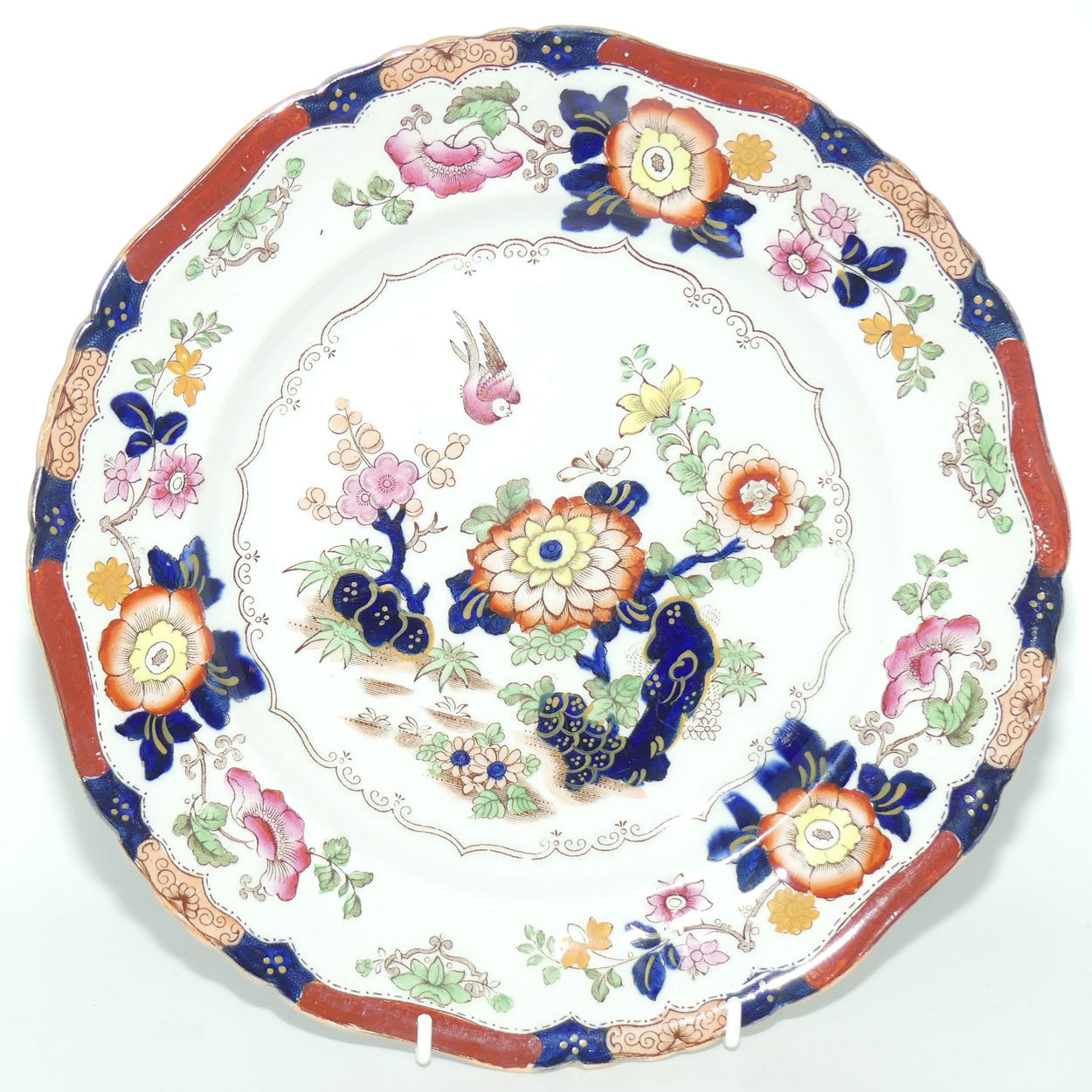 Masons Ironstone set of 6 plates | 26cm diam | Pattern B9178