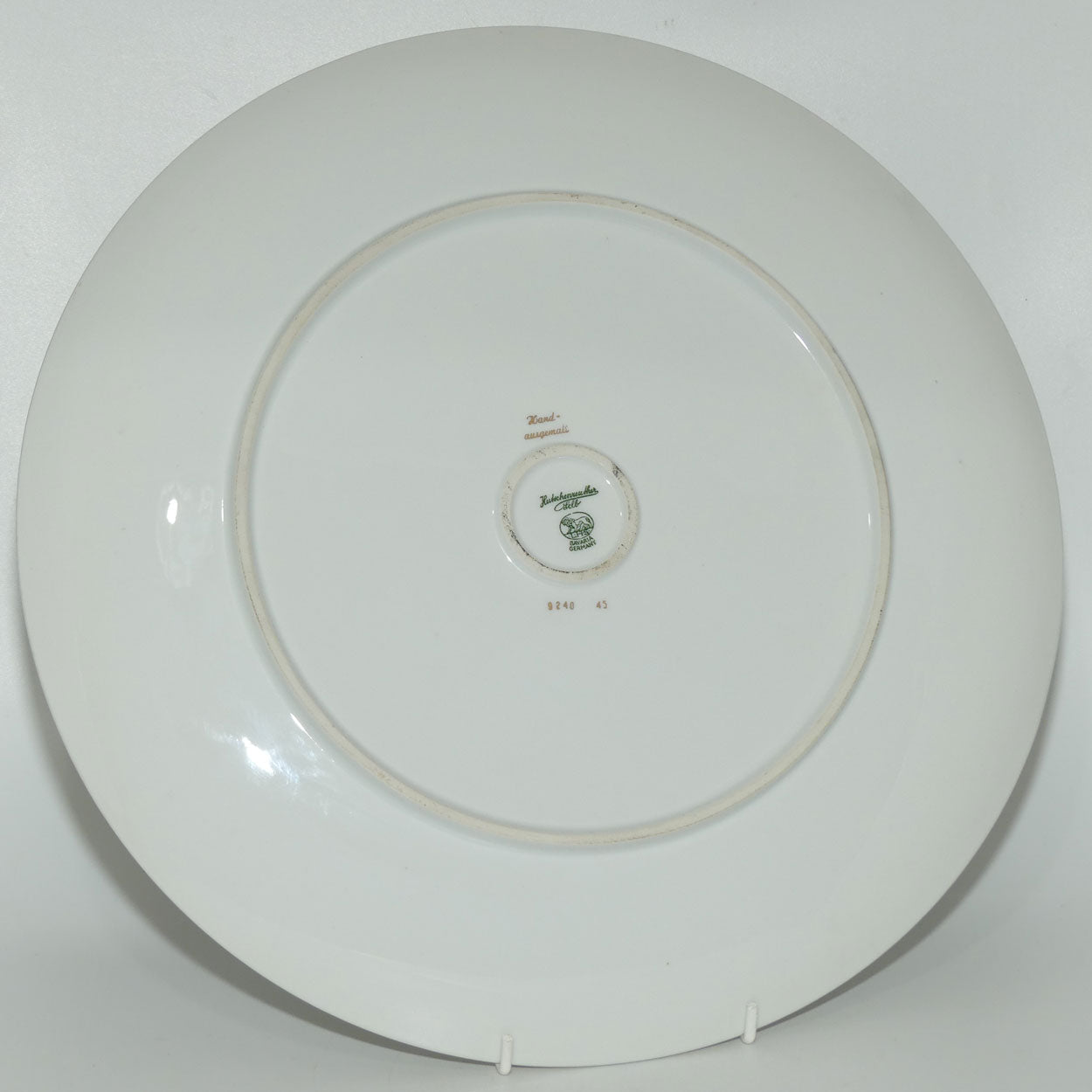 Hutschenreuther large floral cake plate | Floral decor with Grey ground | 34cms diam