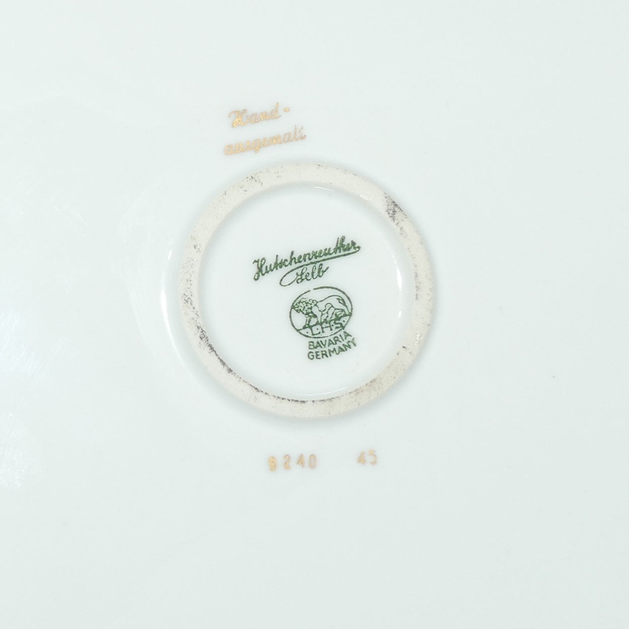 Hutschenreuther large floral cake plate | Floral decor with Grey ground | 34cms diam
