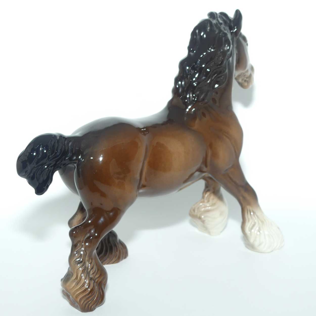 #0975 Beswick Cantering Shire | Brown | Gloss