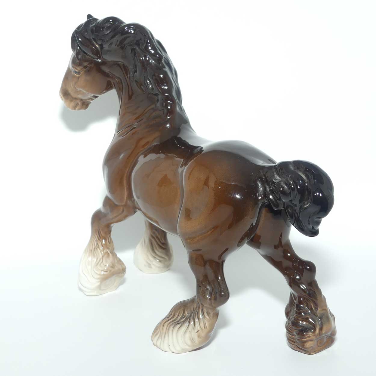 #0975 Beswick Cantering Shire | Brown | Gloss
